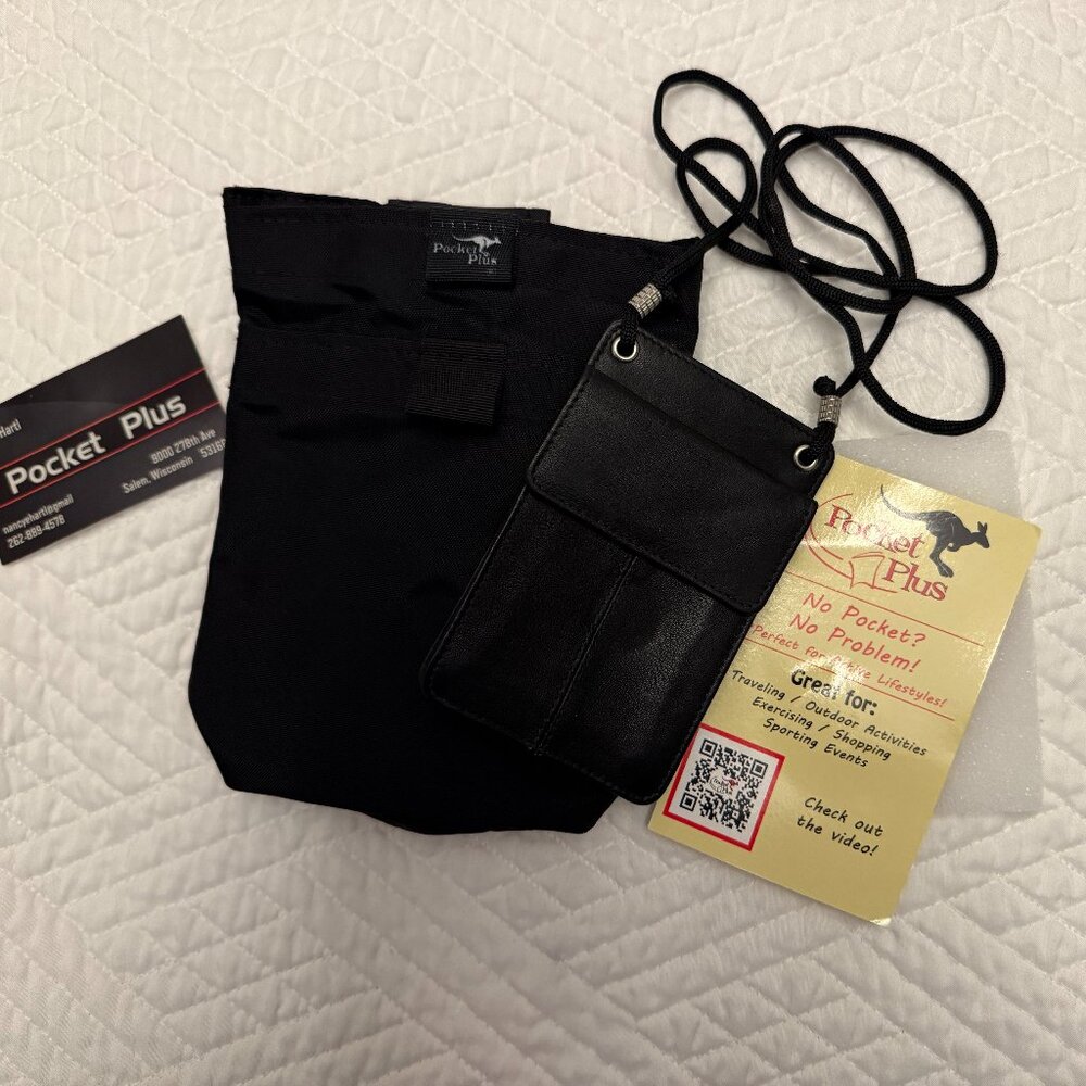 New Pocket Plus Travel Bag with Magnetic Closure & Interior Wallet